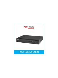 HIKVISION DS-78108NI-Q1/8P/MUHK 8Kanal POELİ,4Mpix,H265+,UHD,1 HDD,60Mbps Bant Genişliği,NVR